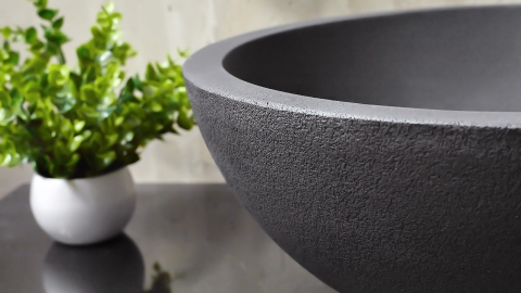 Гранитная раковина Bowl из черного камня Carbon ИНДОНЕЗИЯ 637008111 для ванной комнаты_7