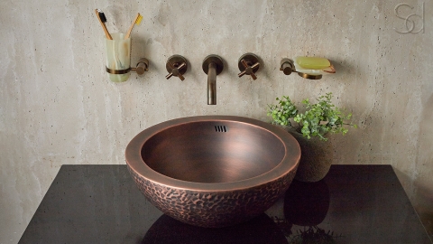 Раковина Bowl M21 из медного  Copper ИНДОНЕЗИЯ 6372008121 для ванной_3
