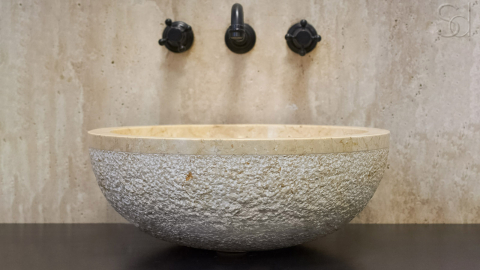 Мраморная раковина Bowl из желтого камня Galala Yellow ИНДОНЕЗИЯ 637096811 для ванной комнаты_8