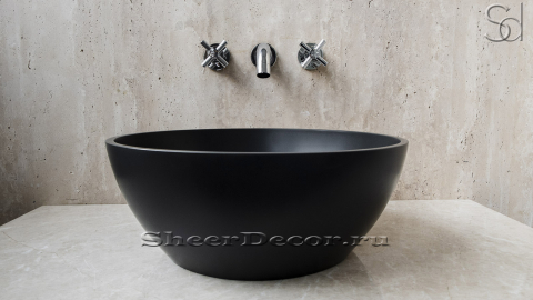 Раковина Bowl из искусственного кориана Midnight ИСПАНИЯ 637533011 для ванной комнаты_2