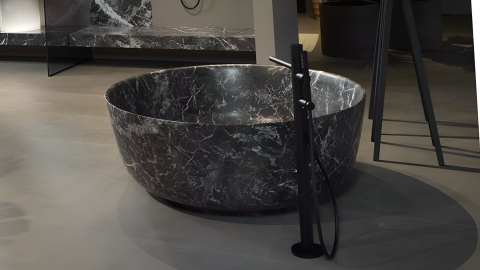 Каменная ванна Bowl из черного мрамора Nero Marquina 637018051_1