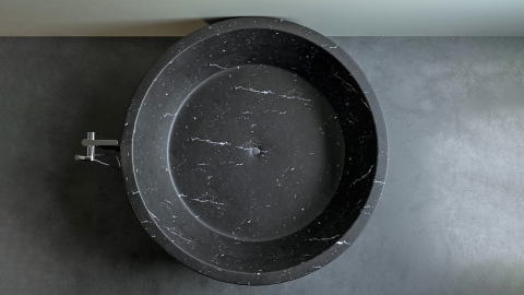 Каменная ванна Bowl из черного мрамора Nero Marquina 637018051_4