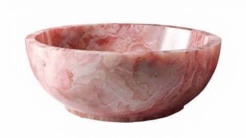 Элитная ванна Bowl розового цвета из оникса Pink Onyx 637461151_2