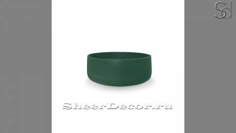 Зеленая раковина Bull из архитектурного бетона Concrete Green РОССИЯ 039762011 для ванной комнаты_1