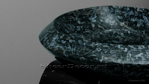 Каменная мойка Caida из перламутрового лабрадорита Blue Pearl ИНДИЯ 012003111 для ванной комнаты_2
