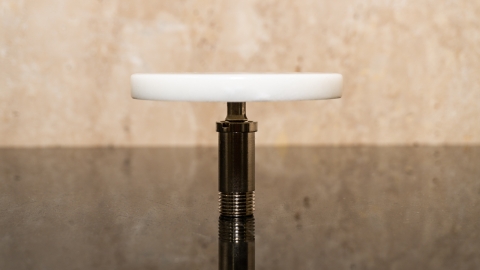 Крышка донного слива Cap PL белого цвета из мрамора Crystal White 250072141_3