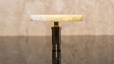 Крышка донного слива Cap PL желтого цвета из оникса Honey Onyx 250016141_3