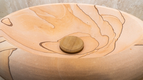 Крышка донного слива Cap KH бежевого цвета из песчаника Australian Sandstone 251025141_2
