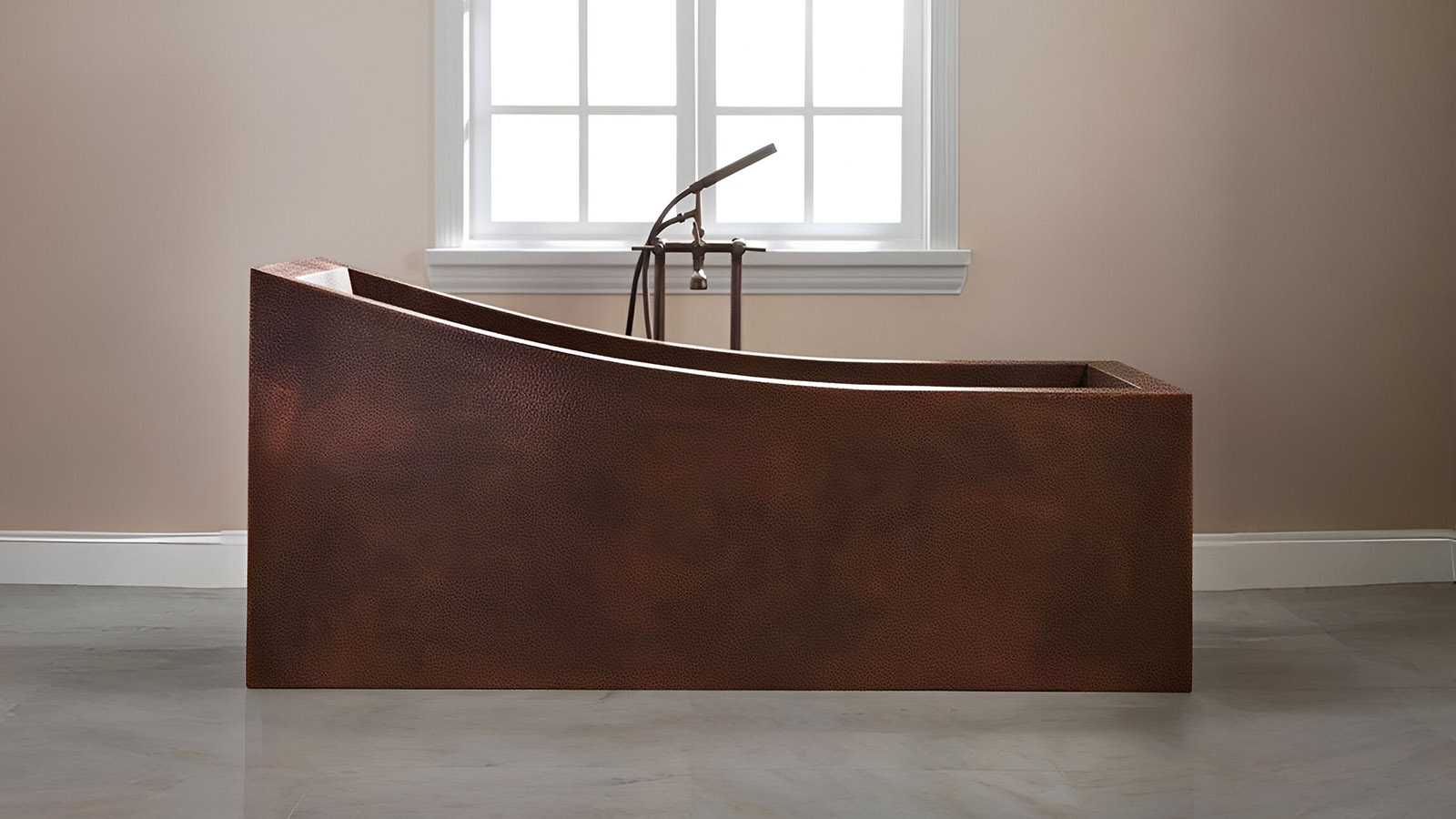 Кованая ванна Cella из меди Copper 738200852_2 Медная ванна Cella M2 Copperсплава Copper 738200852 производство ИНДОНЕЗИЯ_2