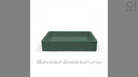 Зеленая раковина Cindy M4 из архитектурного бетона Concrete Green РОССИЯ 344762914 для ванной комнаты_1