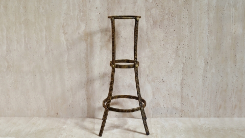 Кованая подставка под раковину Claire из кованой стали Black Gold patina 147503221_4