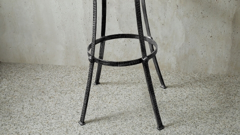 Кованая подставка под раковину Claire из кованой стали Black Silver patina 147502221_9