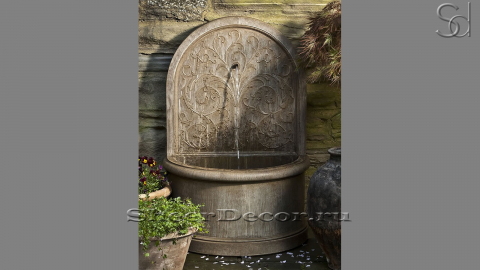 Гранитный питьевой фонтанчик серого цвета Clarus из камня сорта Marengo 089017451_1