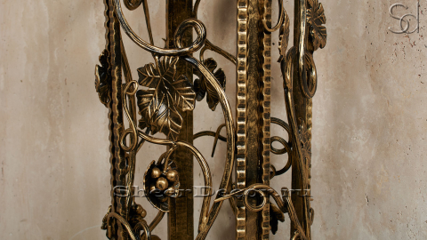Кованая подставка под раковину Collen из стали Black Gold patina 187503921_2