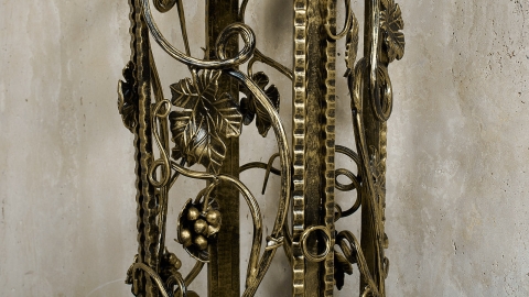 Кованая подставка под раковину Collen из кованой стали Black Gold patina 187503921_4
