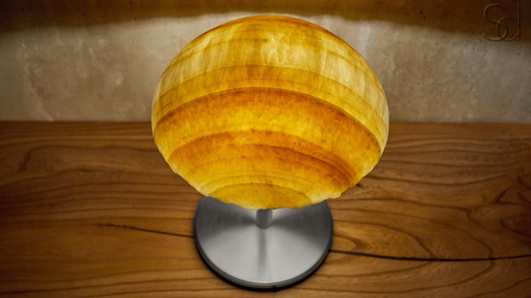 Настольный светильник Crag из камня оникса Honey Onyx_5