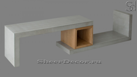 Стол Croce Standard из декоративного бетона Grey C6 серый 103344941_1