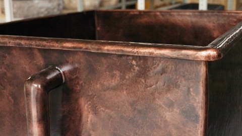 Элитная купель Cubo из меди Copper 026200401 производство ИНДОНЕЗИЯ_4