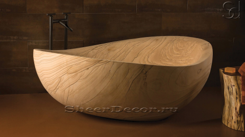 Элитная ванна Debora бежевого цвета из песчаника Australian Sandstone 062025051_2