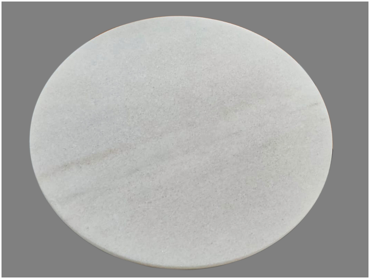 Мраморный пьедестал – ножка для раковины Disk из камня Crystal White 996072121_1