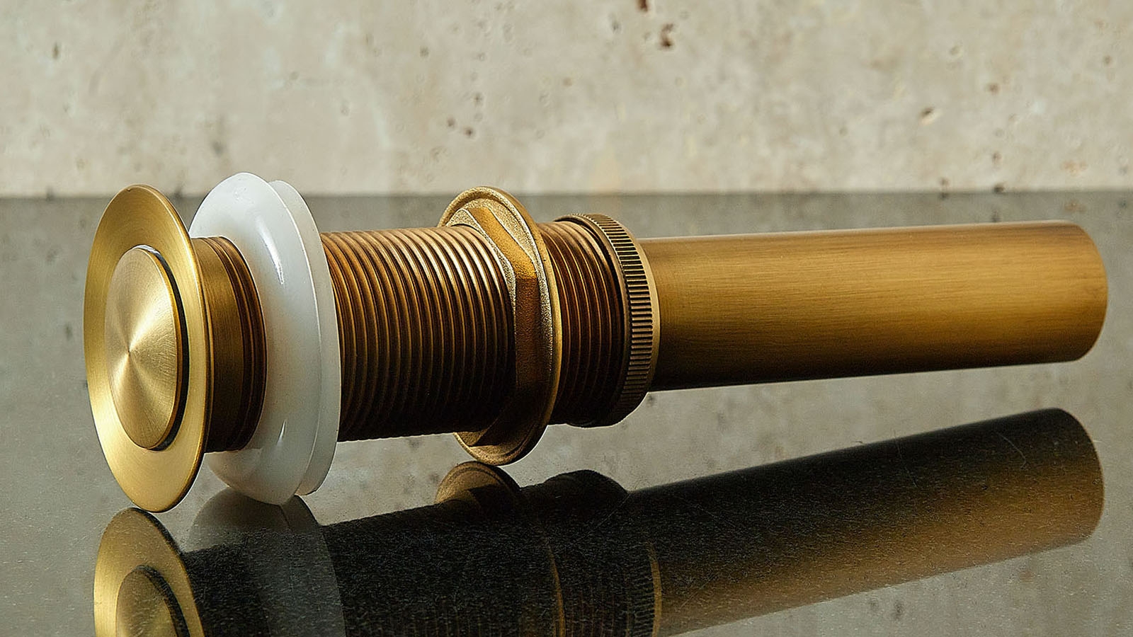 Бронзовый слив Drain KH из латуни Brass 275400121_5 донный слив Drain KH из бронзы, с брашированной фактурой, из латуни Brass 275400121_5