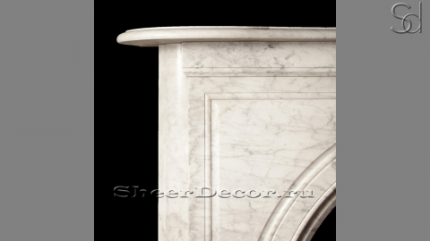 Мраморный портал белого цвета для отделки камина Drina M12 из натурального камня Bianco Carrara 2910051012_1