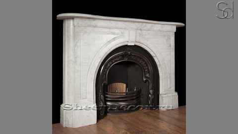 Мраморный портал белого цвета для отделки камина Drina M12 из натурального камня Bianco Carrara 2910051012_2