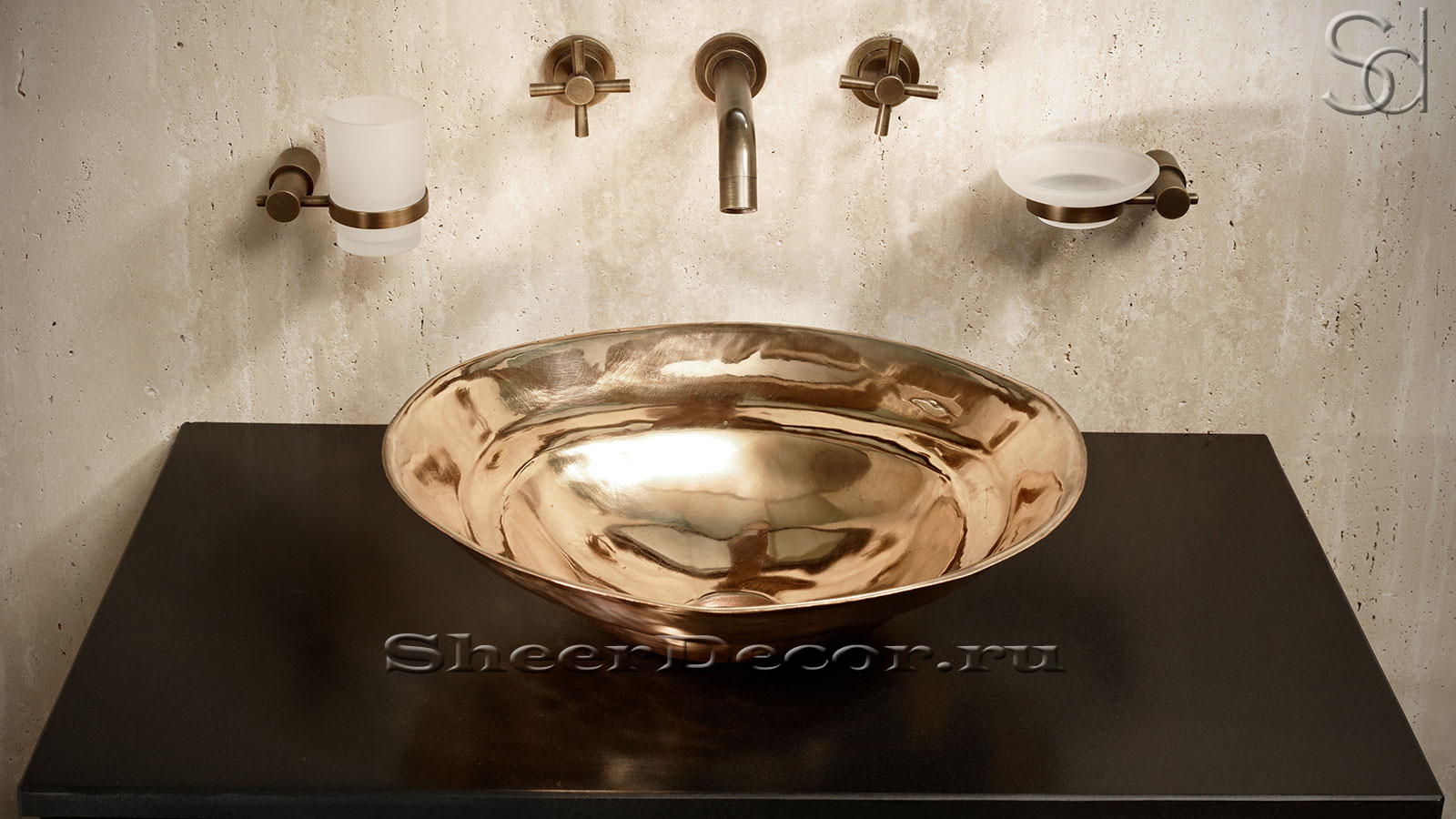 Кованая раковина Dvin из бронзы Bronze ИНДОНЕЗИЯ 294300111 для ванной_2