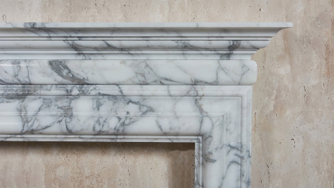 Мраморный портал белого цвета для отделки камина Eva M3 из натурального камня Arabescato 298002103_6