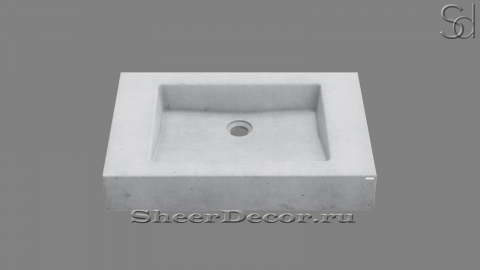 Накладная раковина Flow M4 из серого бетона Grey РОССИЯ 023000914 для ванной комнаты_1