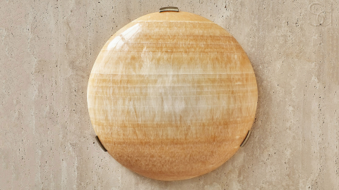Настенный светильник бра Frisbee 509 WSXL из камня оникса Honey Onyx_2