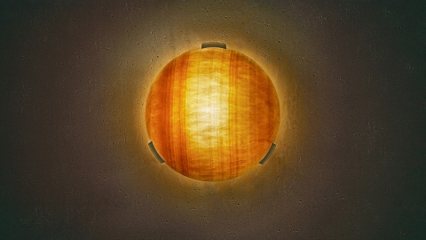 Настенный светильник бра Frisbee WS из камня оникса Honey Onyx_1