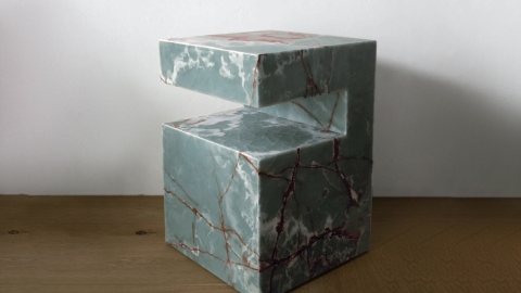 Каменный стол Gabinete из голубого оникса Blue Onyx в сборе _1