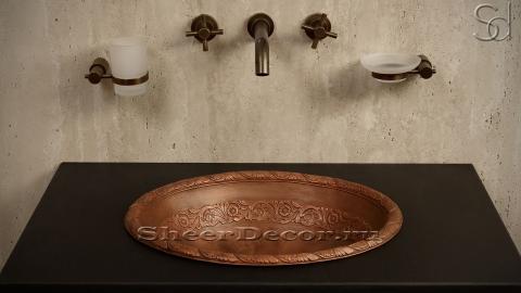 Бронзовая раковина Genta из сплава Bronze ИНДОНЕЗИЯ 316300911 для ванной комнаты_3