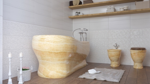 Эксклюзивная ванна Golder из желтого оникса Honey Onyx 061016151_3