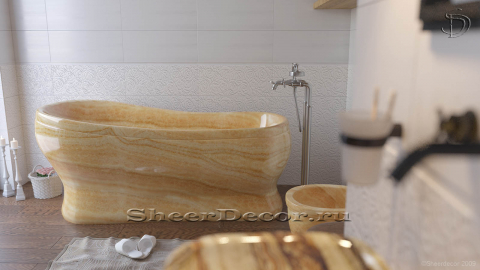 Эксклюзивная ванна Golder из желтого оникса Honey Onyx 061016151_5