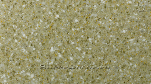 Акриловая плитка и слэбы из зеленого акрилового камня Greengrainystone 325_1