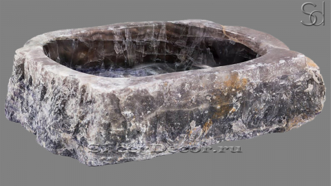 Мойка в ванную Hector из речного камня  Amethyst МОНГОЛИЯ 007100111_1