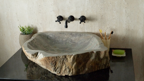 Зеленая раковина Hector M110 из камня кварцита Dragon Green ИНДИЯ 00701411110 для ванной комнаты_2