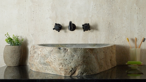 Зеленая раковина Hector M118 из камня кварцита Dragon Green ИНДИЯ 00701411118 для ванной комнаты_1