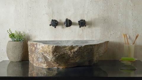 Зеленая раковина Hector M113 из камня кварцита Dragon Green ИНДИЯ 00701411113 для ванной комнаты_1