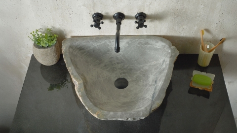 Зеленая раковина Hector M113 из камня кварцита Dragon Green ИНДИЯ 00701411113 для ванной комнаты_3