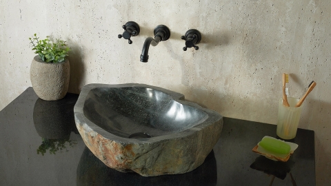 Зеленая раковина Hector M115 из камня кварцита Dragon Green ИНДИЯ 00701411115 для ванной комнаты_2