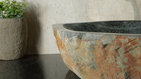 Зеленая раковина Hector M115 из камня кварцита Dragon Green ИНДИЯ 00701411115 для ванной комнаты_3