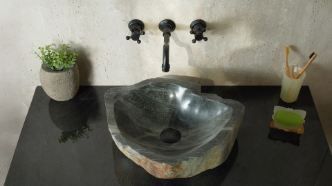 Зеленая раковина Hector M115 из камня кварцита Dragon Green ИНДИЯ 00701411115 для ванной комнаты_4