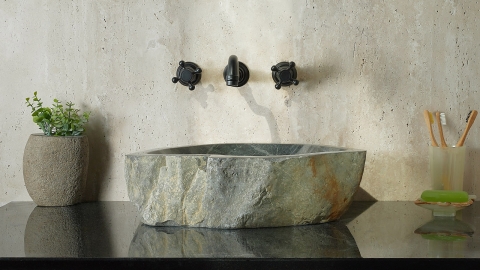 Зеленая раковина Hector M115 из камня кварцита Dragon Green ИНДИЯ 00701411115 для ванной комнаты_5