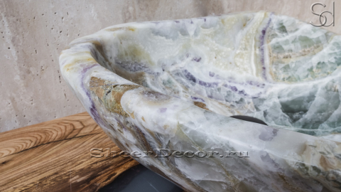 Мойка в ванную Hector M31 из речного камня  Tourmalin ИНДИЯ 0075401131_5