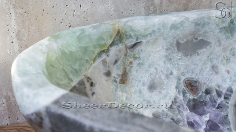 Зеленая раковина Hector M33 из камня флюорита Tourmalin ИНДИЯ 0075401133 для ванной комнаты_4