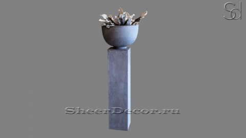 Клумба цветочная Hellin из архитектурного бетона Turquoise Blue  для сада 411358901_1