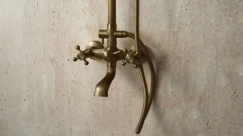 Врезная лейка для душа Hudes Bend из латуни Brass_4